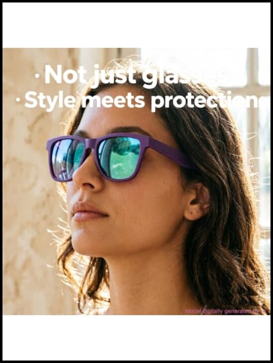 Polarized Square Sunglasses Women Men TR90 Frame TAC UV400 main image 4